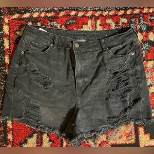 American Eagle Distressed Jean Shorts